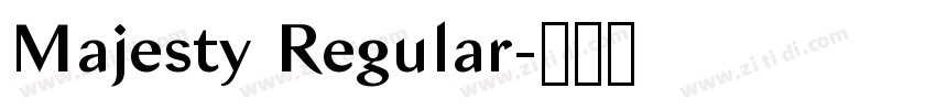 Majesty Regular字体转换